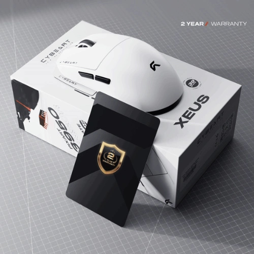 Cybeart Xeus Tri-Mode White Gaming Mouse