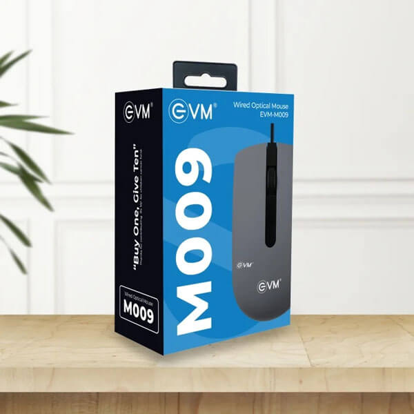 EVM-M009 Optical Mouse Black Grey Mouse