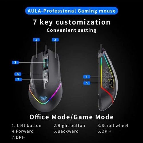 Aula F805 RGB Gaming Mouse