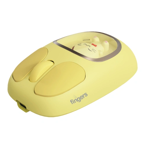 Fingers CuteClicks WB4 Wireless Yellow Mouse