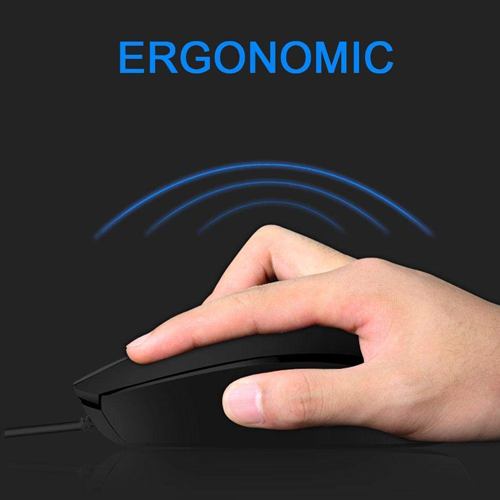 HP M10 Black Wired Mouse