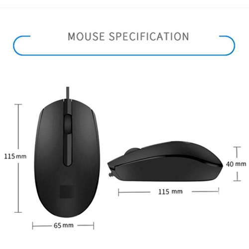 HP M10 Black Wired Mouse