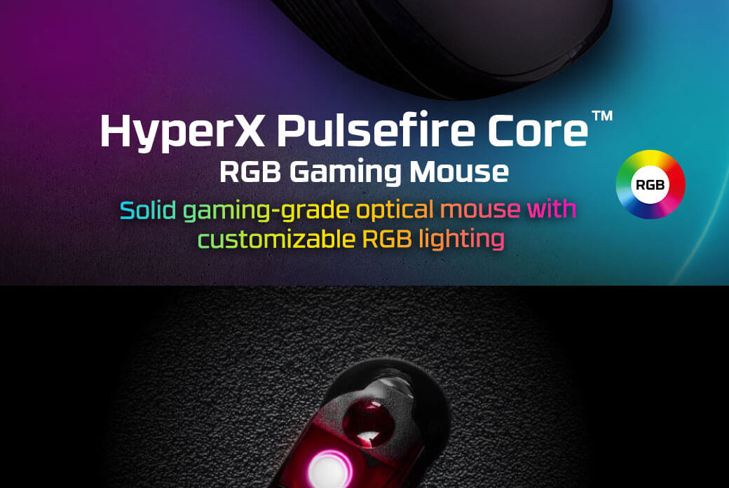 HyperX Pulsefire Core Black 