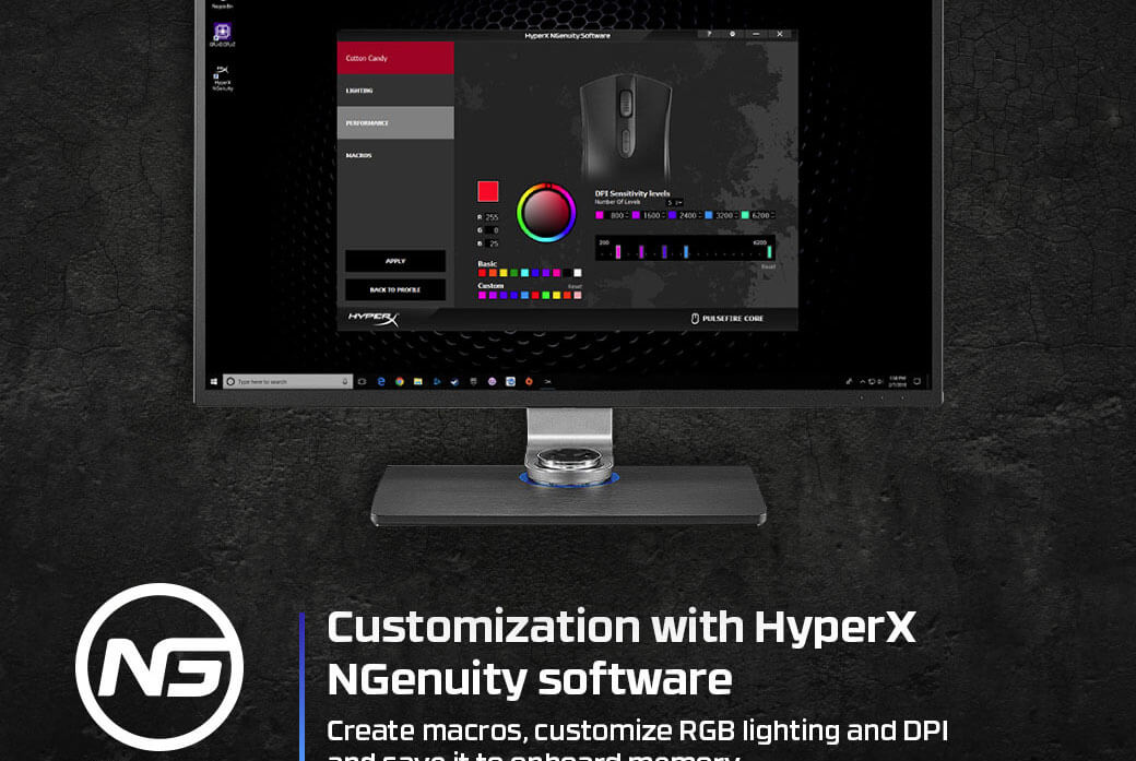 HyperX Pulsefire Core Black 
