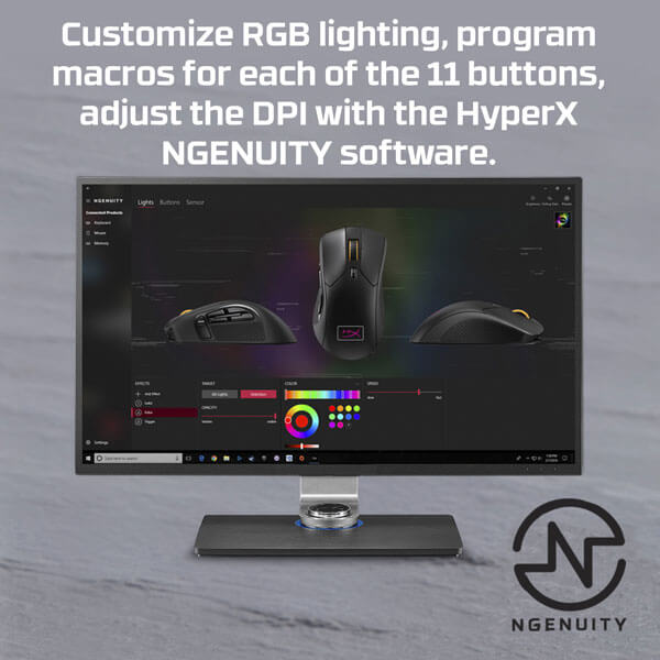 HyperX Pulsefire Raid RGB Gaming Mouse (Black)