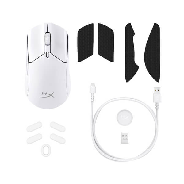 HyperX Pulsefire Haste 2 Wireless RGB White Gaming Mouse