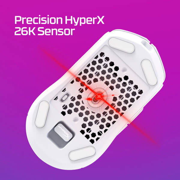 HyperX Pulsefire Haste 2 Wireless RGB White Gaming Mouse
