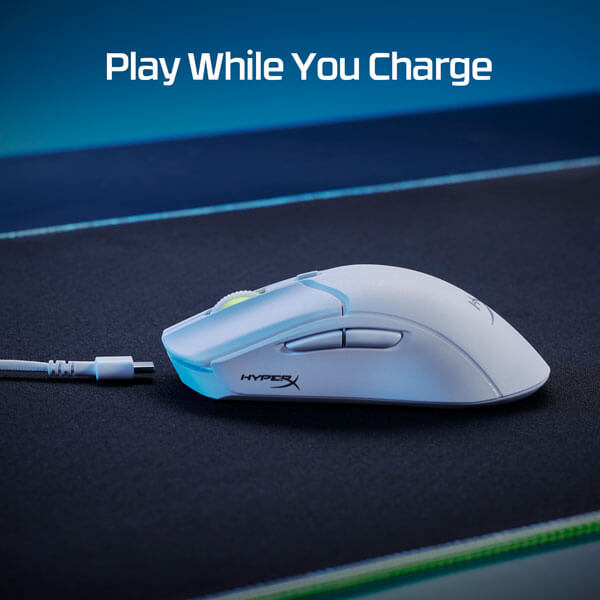 HyperX Pulsefire Haste 2 Wireless RGB White Gaming Mouse
