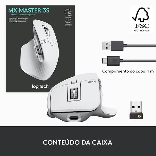 Logitech MX Master 3S Pale Gray Wireless Mouse