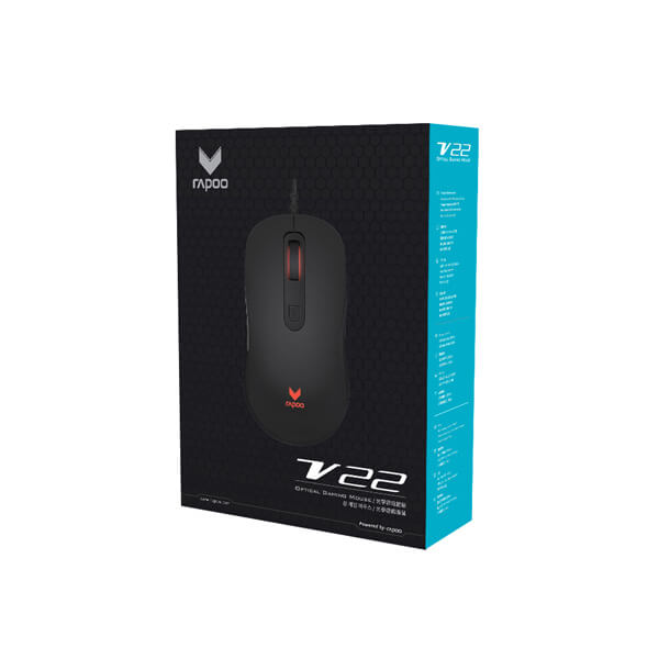 Rapoo V22 RGB Gaming Mouse (Black)