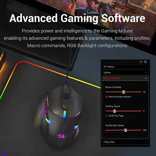Redragon Centrophorus M601 RGB Gaming Mouse