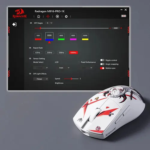 Redragon K1NG M916 Pro Anime Wireless Gaming Mouse