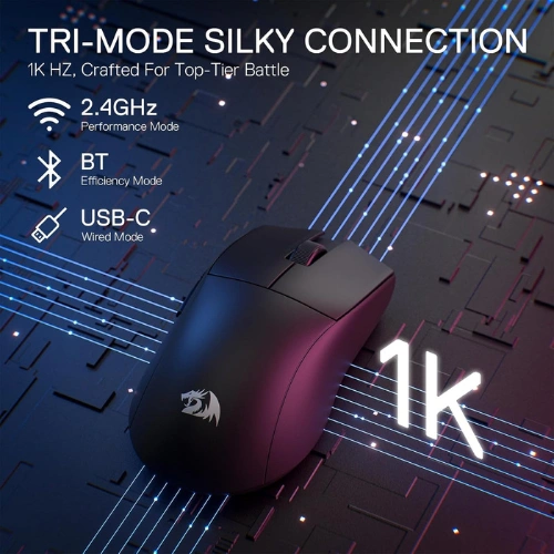 Redragon K1NG M916 Pro Tri-Mode Gaming Mouse