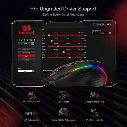 Redragon Predator M612 RGB Gaming Mouse