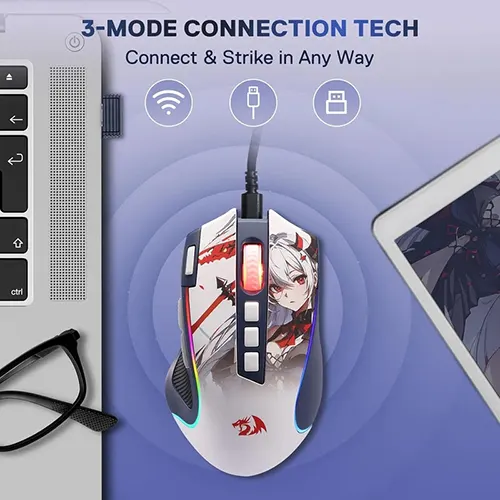 Redragon Pro Predator M612 Pro Anime Wireless RGB Gaming Mouse