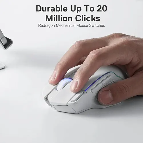 Redragon Taipan Pro M810 Pro White RGB Wireless Gaming Mouse