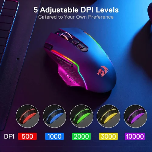 Redragon Taipan Pro M612 Pro Wireless RGB Gaming Mouse