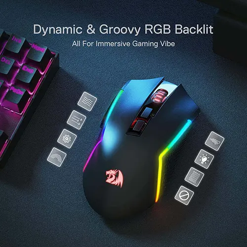 Redragon Trident Pro M693 RGB Wireless Gaming Mouse
