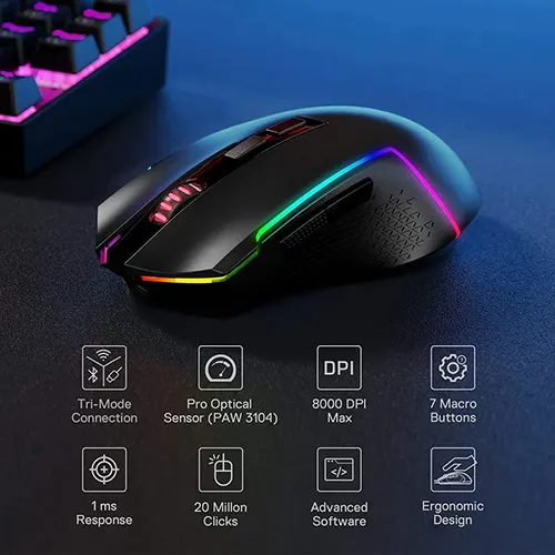 Redragon Trident Pro M693 RGB Wireless Gaming Mouse