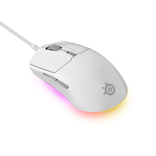 SteelSeries Rival 3 Gen 2 RGB White Gaming Mouse