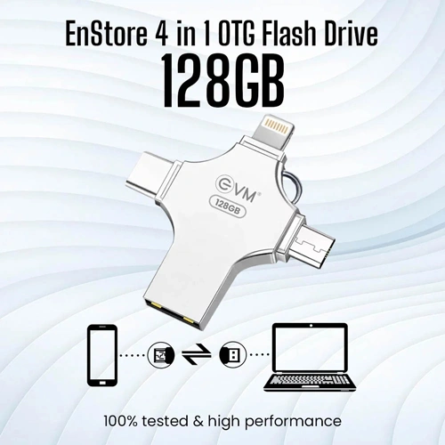 EVM EnStore 4 In 1 OTG 128GB USB 3.0 Type C Pen Drive