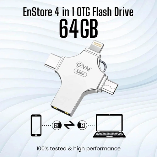 EVM EnStore 4 In 1 OTG 64GB USB 3.0 Type C Pen Drive