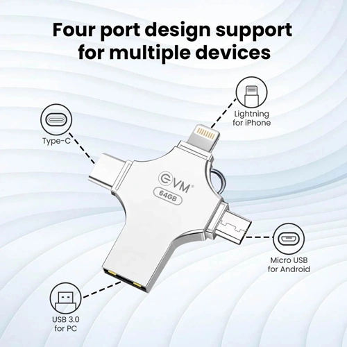 EVM EnStore 4 In 1 OTG 64GB USB 3.0 Type C Pen Drive