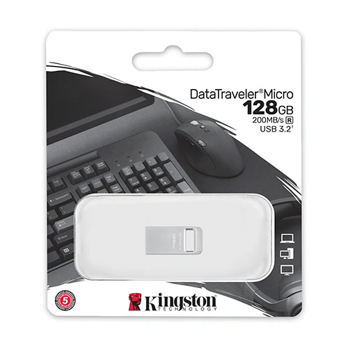 Kingston Data Traveler Micro 128GB USB 3.2 Pen Drive