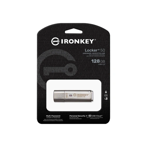 Kingston IronKey Locker Plus 50 USB 128GB Pen Drive