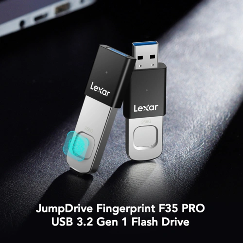 Lexar JumpDrive Fingerprint F35 PRO USB 3.2 Gen 1 128GB Pen Drive