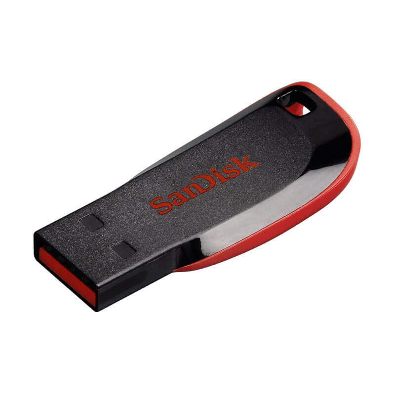 SanDisk Cruzer Blade 128GB USB 2.0 Red Pen Drive