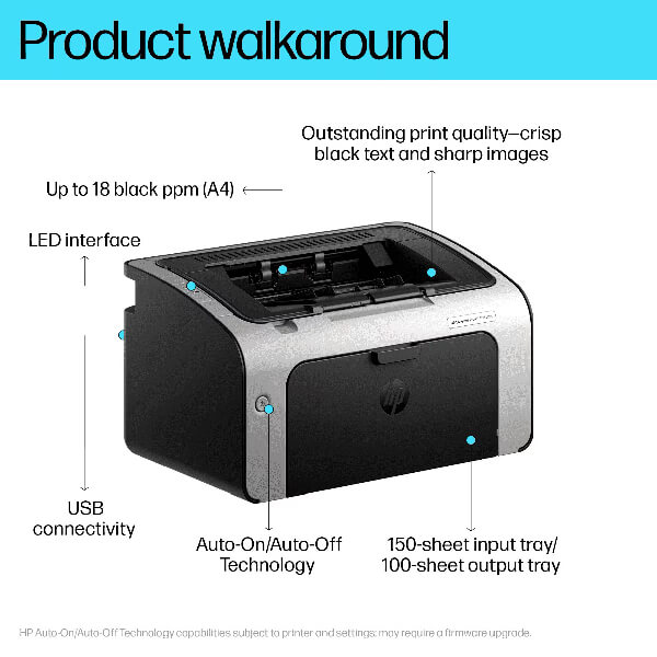 HP LaserJet Pro P1108 Plus Printer