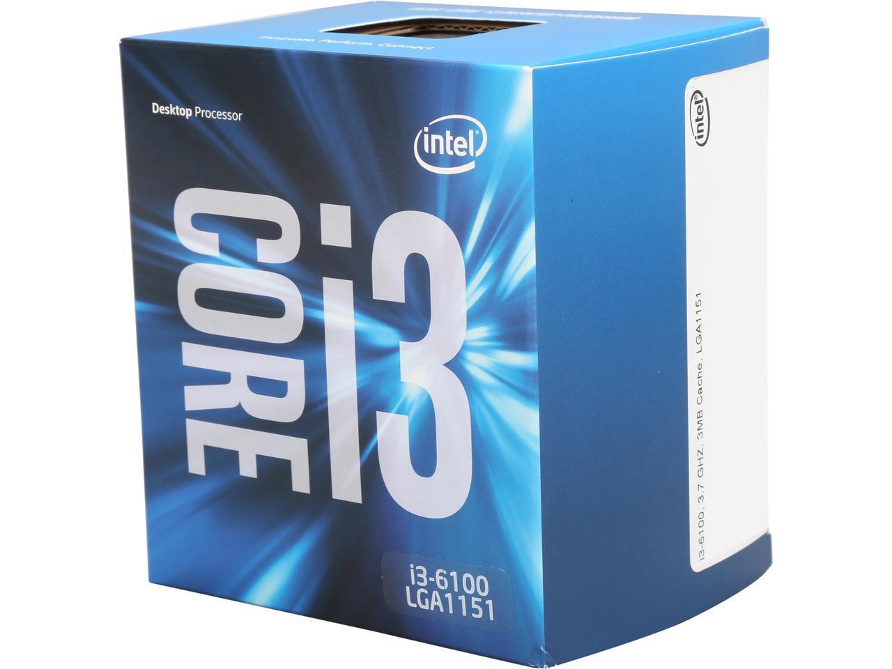 Intel Core i3 6100 | 2 Cores 3.7 GHz | Desktop Processor