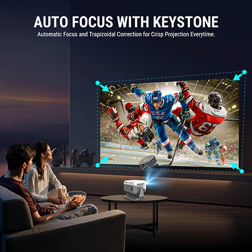 Ant Esports View 711 Ai Grey and White Projector