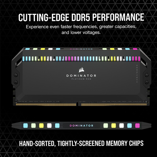 Corsair Dominator Platinum RGB 32GB (16GBx2) CL36 5600MHz DDR5 RAM