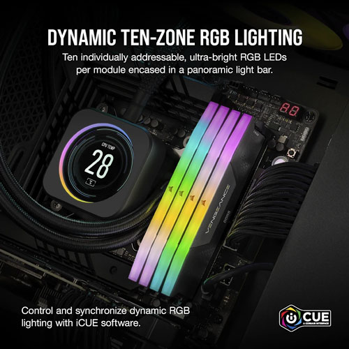 Corsair Vengeance RGB 16GB 5600MHz CL40 DDR5 Ram