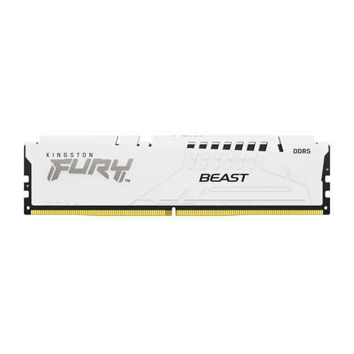 Kingston Fury Beast 16GB (16GBx1) DDR5 6000MHz White Desktop RAM