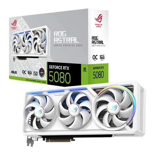 ASUS ROG  Astral RTX 5080 OC White 16GB GDDR7 Graphics Card
