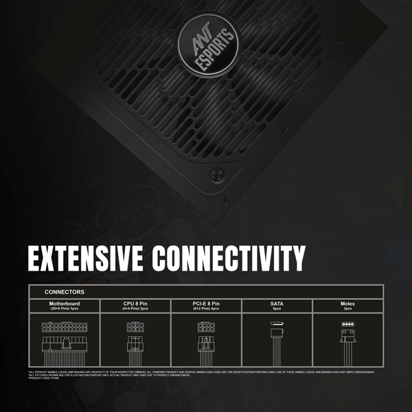 Ant Esports FG750 80 Plus Gold SMPS