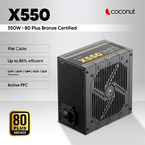Coconut SM65 X550 Bronze 550 Watt SMPS