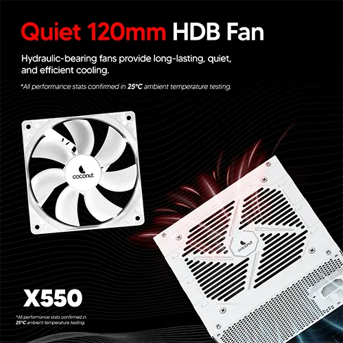 Coconut SM65 X550 Bronze 550 Watt White SMPS