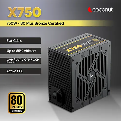 Coconut SM80 X750 Bronze 750 Watt SMPS