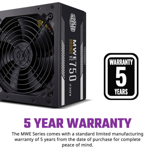 Cooler Master MWE 750 V2 80 Plus Bronze SMPS