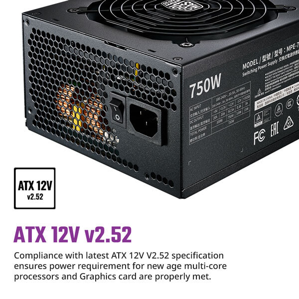 Cooler Master MWE 750 Watt V2 80 Plus Gold SMPS