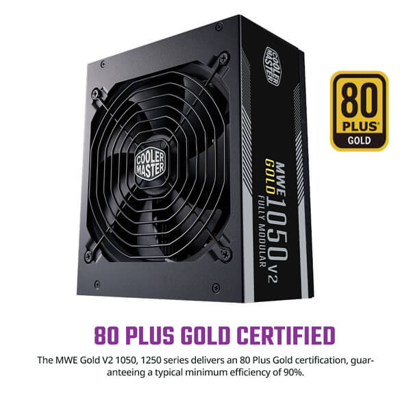 Cooler Master MWE 1050 V2 1050 Watt 80 Plus Gold SMPS