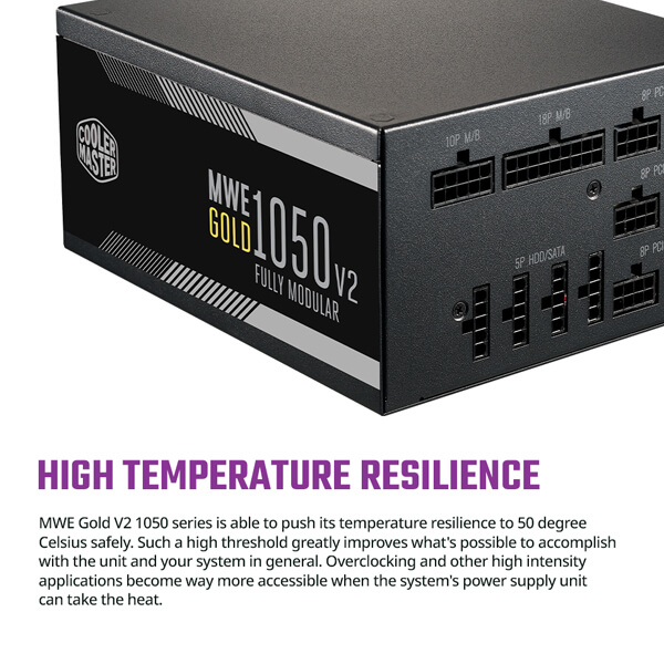 Cooler Master MWE 1050 V2 1050 Watt 80 Plus Gold SMPS
