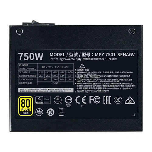 Cooler Master V750 SFX Gold ATX 3.1 Fully Modular SMPS