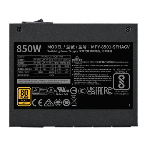 Cooler Master V SFX Gold 850 Watt ATX 3.1 Fully Modular SMPS