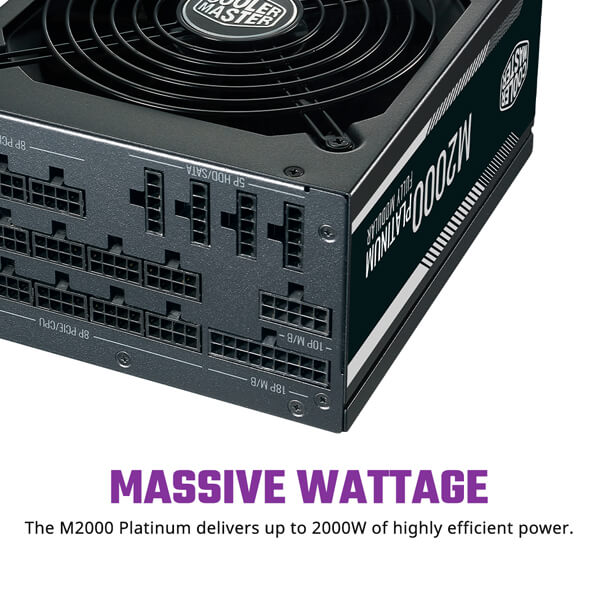Cooler Master M2000 Platinum 2000 Watt 80 Plus Platinum SMPS