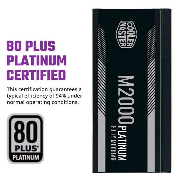 Cooler Master M2000 Platinum 2000 Watt 80 Plus Platinum SMPS